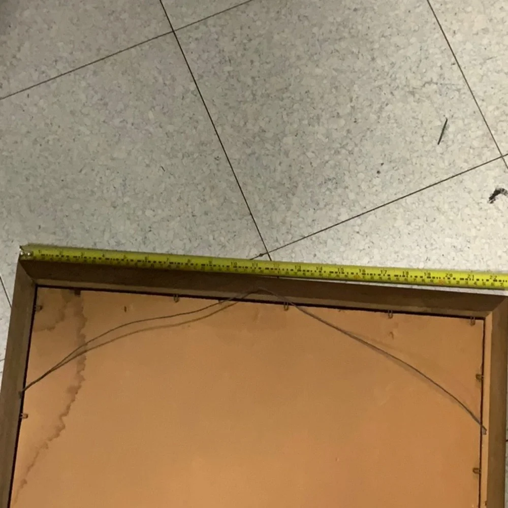 Vtg 70’S BACARDI rum bar mirror frame. Wood frame needs treatment. Man cave etc.